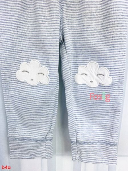  [9m-12m] Set Bodysuit Và Quần Bé Trai Cter - Trắng Mây 