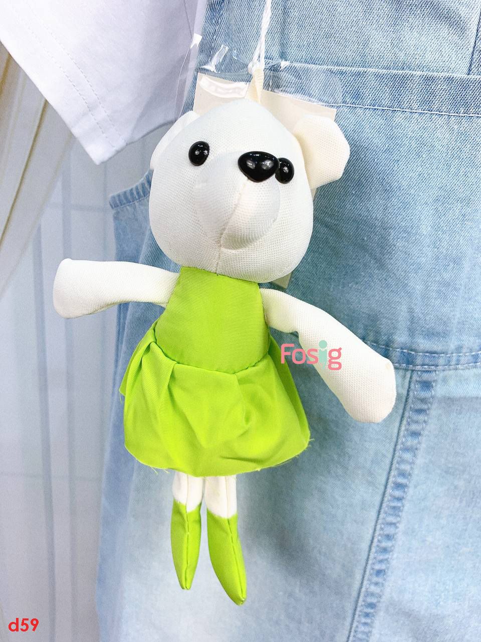  [18-19kg] Set Yếm Đầm Bé Gái - Trắng Disney Gấu Xanh 
