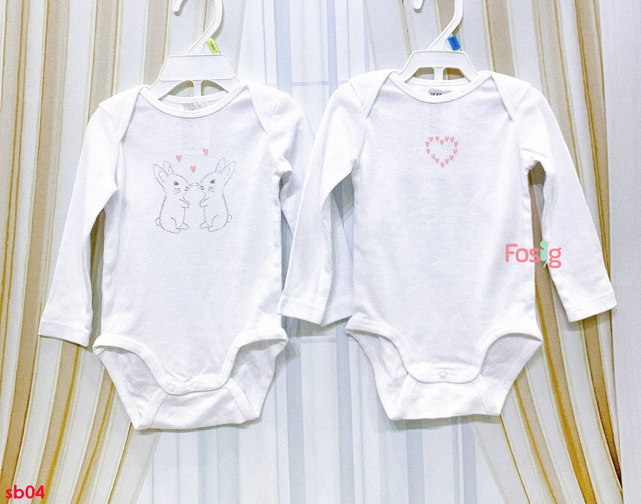  [2m-2T] Set 2 Bodysuit Tay Dài Bé Gái HM - Combo ngẫu nhiên 