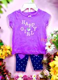  [3M] Đồ bộ Dài Bé Gái Cter  1512 - Tím Happy Girl 