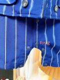  [5-9kg] Set Giả Vest Công Tử Bé Trai - Xanh Dương Sọc 
