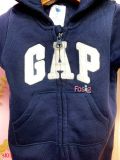  [0-6m] Sleepsuit Nỉ Có Vớ Khóa Kéo Bé Trai GP - Navy GP 