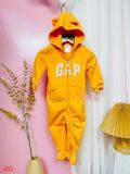  [0-3m] Sleepsuit Da Cá Có Vớ Khóa Kéo Bé Trai GP - Cam GP 