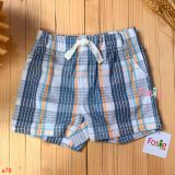  [3-6m; 9-12m] Quần Short Kate Bé Trai Cter - Caro Xám Xanh 