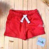  [3m-6m] Quần Short Da Cá Bé Trai Cter - Đỏ Dây Rút 