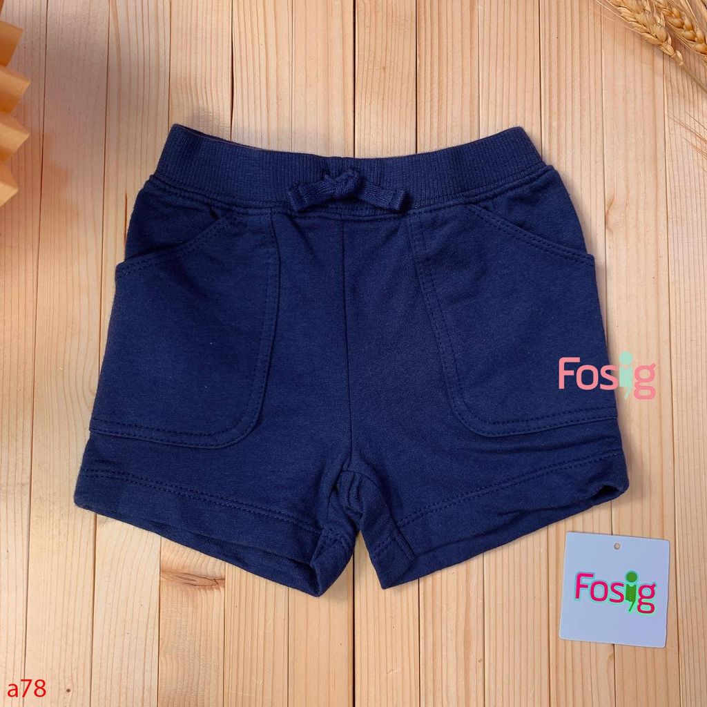  [3-6m] Quần Short Bé Trai Cter - Navy Dây Navy 