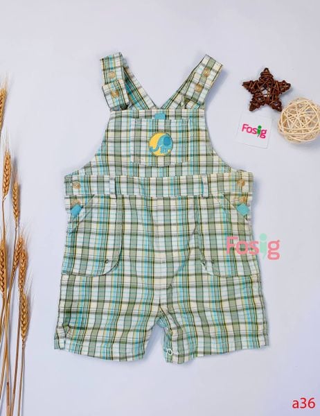  [0-3m, 9-12m] Romper Body Đùi Carter's [Boy] - Caro Xanh/Voi 