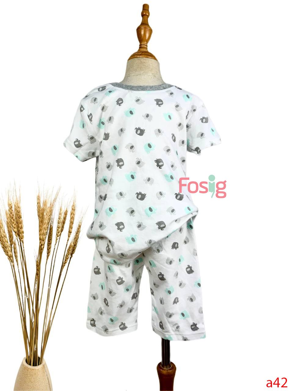  [9-10kg, 18-19kg] Đồ Bộ Borip DN CH [Boy] - Trắng Voi 