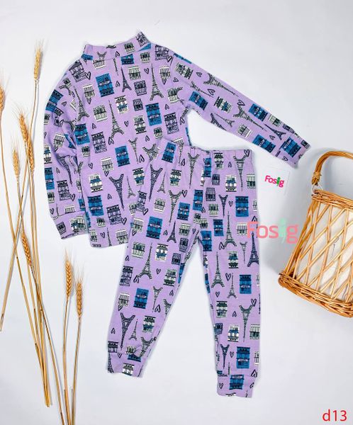  [6-9kg; 12-15kg] Set Bộ Cổ Lọ Bé Gái  - Tím Nhà 