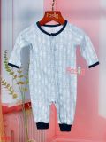  [0-6m] Sleepsuit Cúc Bấm Không Vớ OK Bé Trai - Xám Mũi Tên 