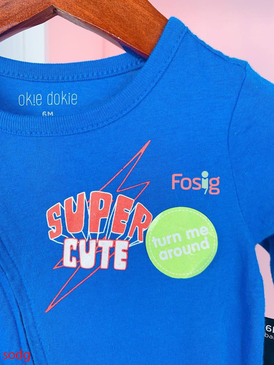  [3-6m] Sleepsuit Khóa Kéo Có Vớ OK Bé Trai - Xanh Dương Super 