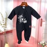  [6m] Sleepsuit Có Vớ Bé Trai - Đen Little 