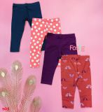  [12m-2T ; 4-5T] Set 4 Quần Legging Bé Gái JB - Combo màu ngẫu nhiên 