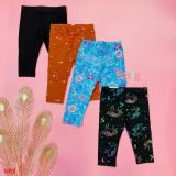  [12m-2T ; 4-5T] Set 4 Quần Legging Bé Gái JB - Combo màu ngẫu nhiên 