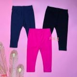  [6-38kg] Set 3 Quần Legging GP Màu Trơn Bé Gái - Màu Trơn 