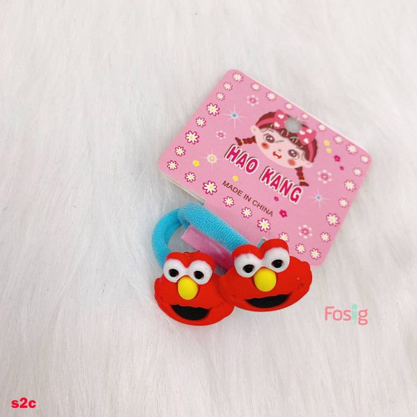  Set 2 Dây Cột Tóc Cho Bé - Xanh Cookie Monster 