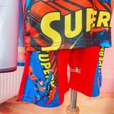 [13-18kg, 22-24kg] Đồ Bộ Ngắn Siêu Anh Hùng SK - Đỏ Cam Superman 