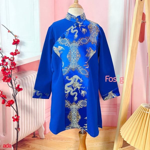  [11-13kg; 19-21kg; 26-28kg] Áo Dài Bé Trai - Rồng Vàng 