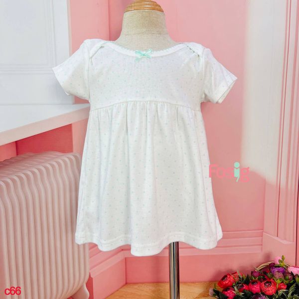  [12-17kg] Set 3 Áo Khoác Và Váy Gymboree - Vàng Nhạt Chấm Xanh 