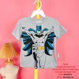  [13-14kg; 19-20kg] Áo Thun Tay Ngắn Bé Trai AHMBT - Xám Nhạt Batman 