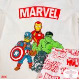  [16-17kg] Set Đồ Bộ Ngắn Bé Trai MG190 - Kem Marvel 