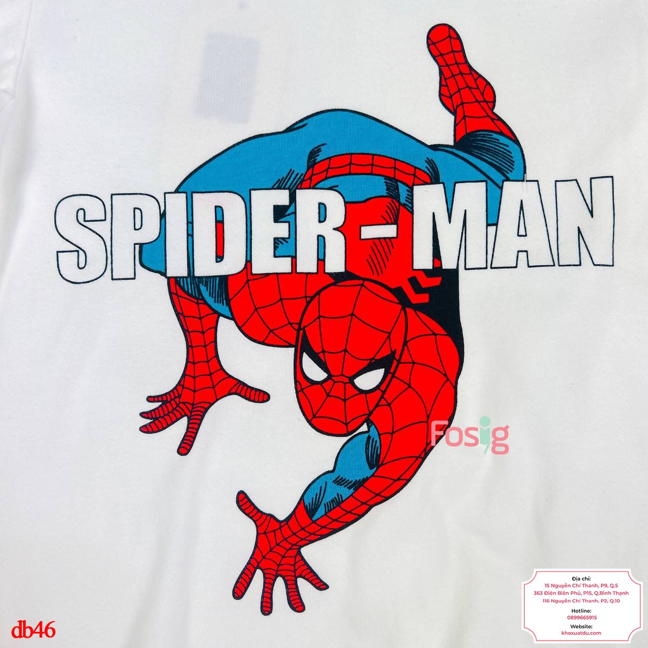  [14-15kg] Set Đồ Bộ Ngắn Bé Trai MG190 - Trắng Spider Man 