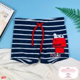  [11-15kg] Quần Short Bơi Co Giãn Bé Trai HM140 - Sọc Navy Snoopy 