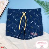  [11-17kg] Quần Short Bơi Co Giãn Bé Trai HM140 - Navy Cá Voi 