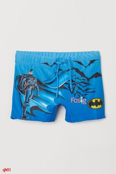  [9-21kg] Quần Short Bơi Co Giãn Bé Trai HM140 - Xanh Batman 