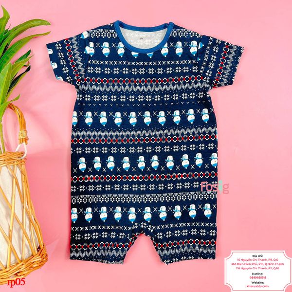 Romper Đùi Bé Trai 90 - Navy Người Tuyết