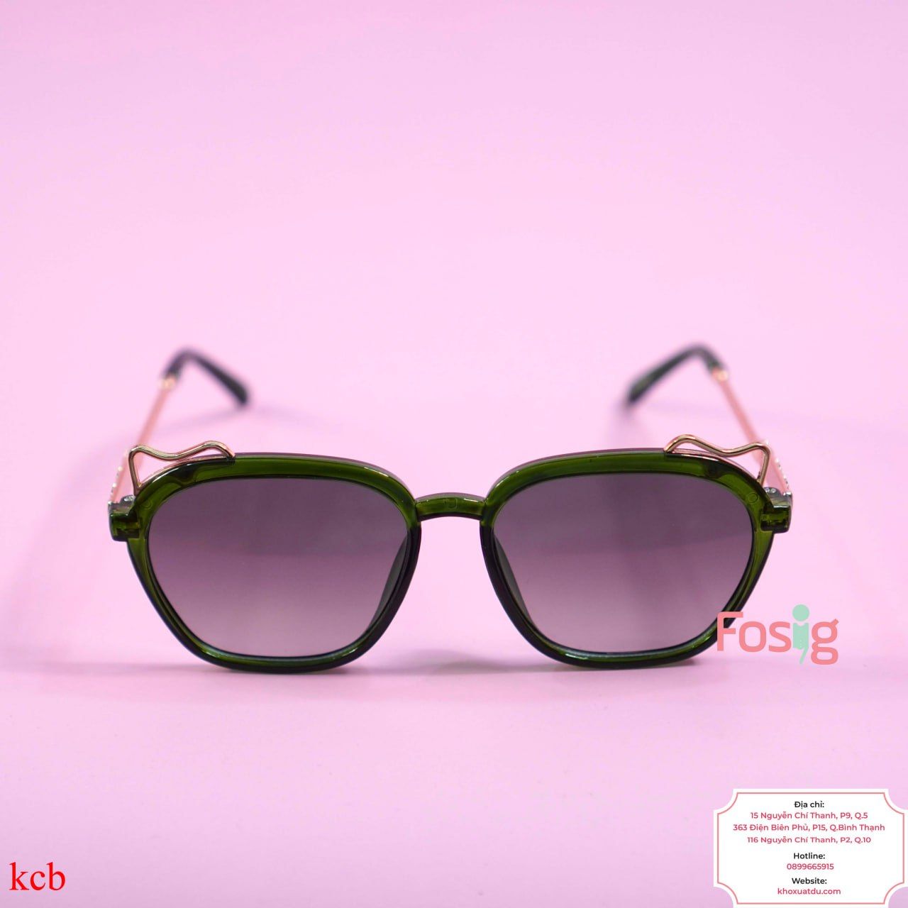  Mắt Kính Cho Bé Trai Unisex - Xanh Rêu XR02 