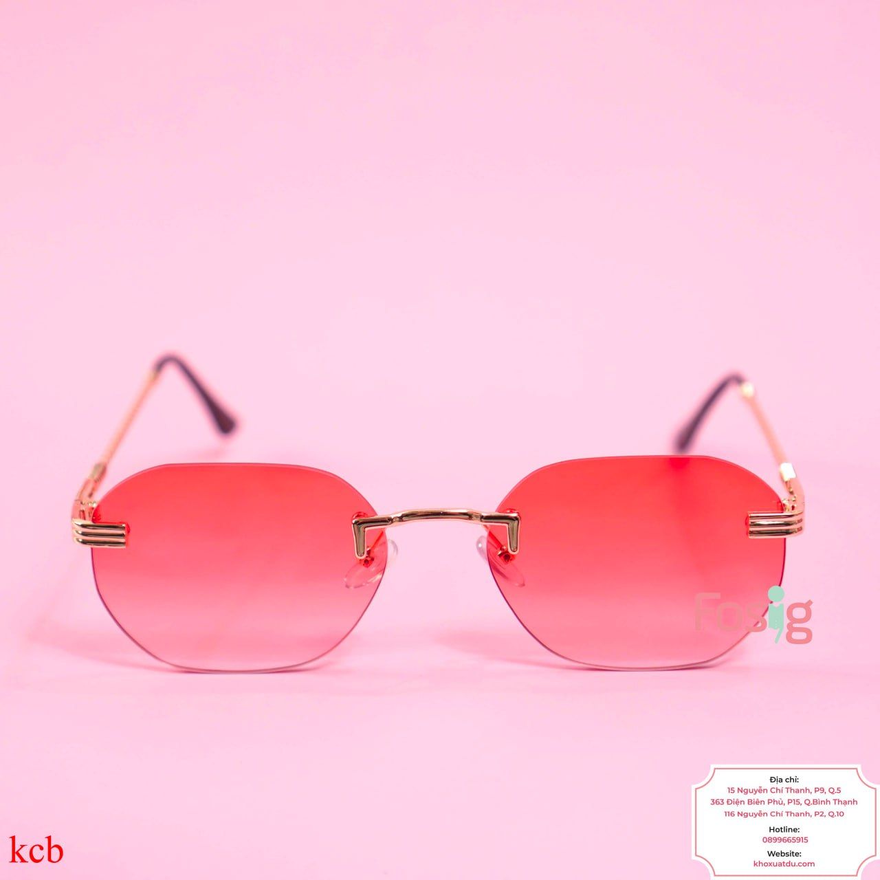  Mắt Kính Cho Bé Trai Unisex - Đỏ Vàng DV02 