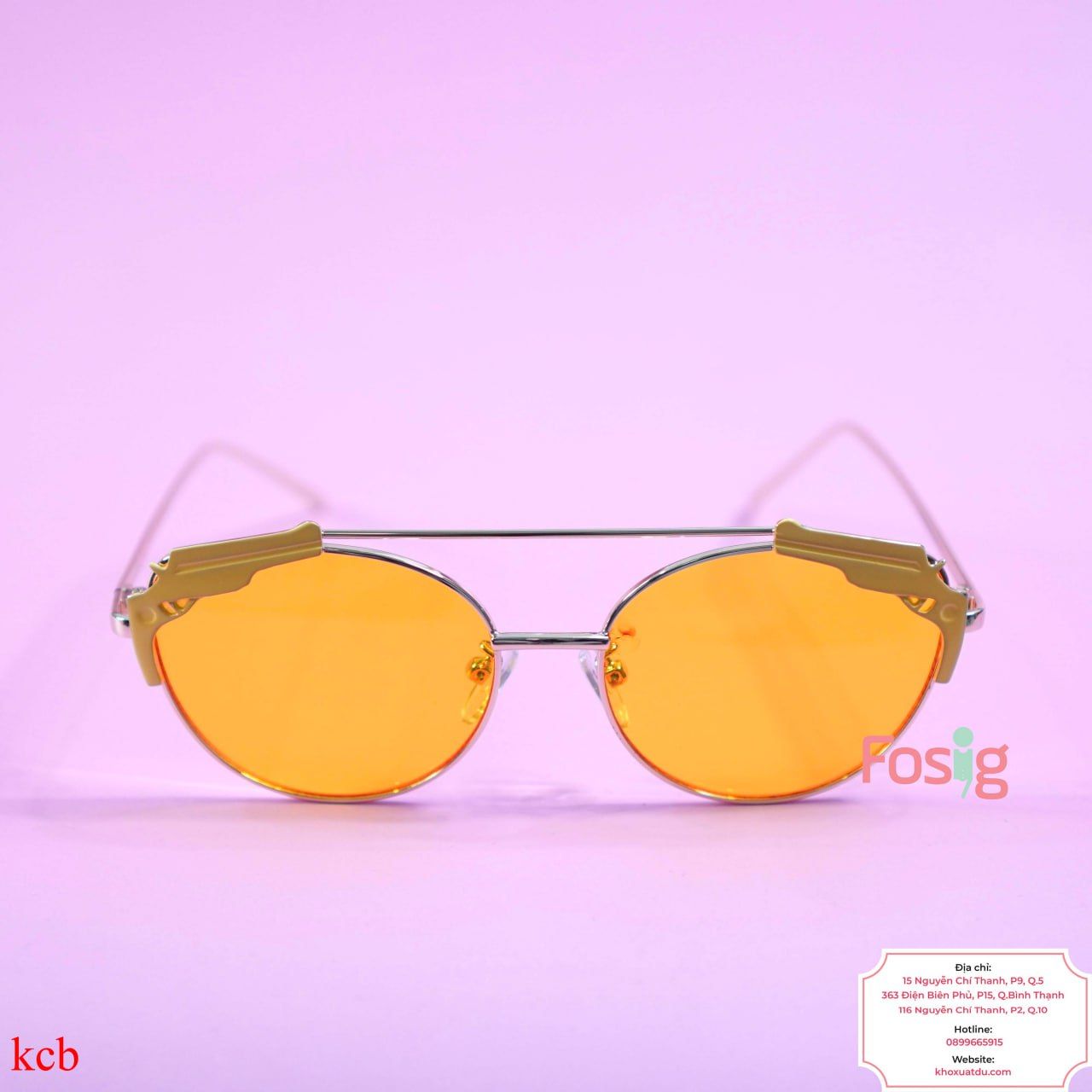  Mắt Kính Cho Bé Trai Unisex - Vàng V01 