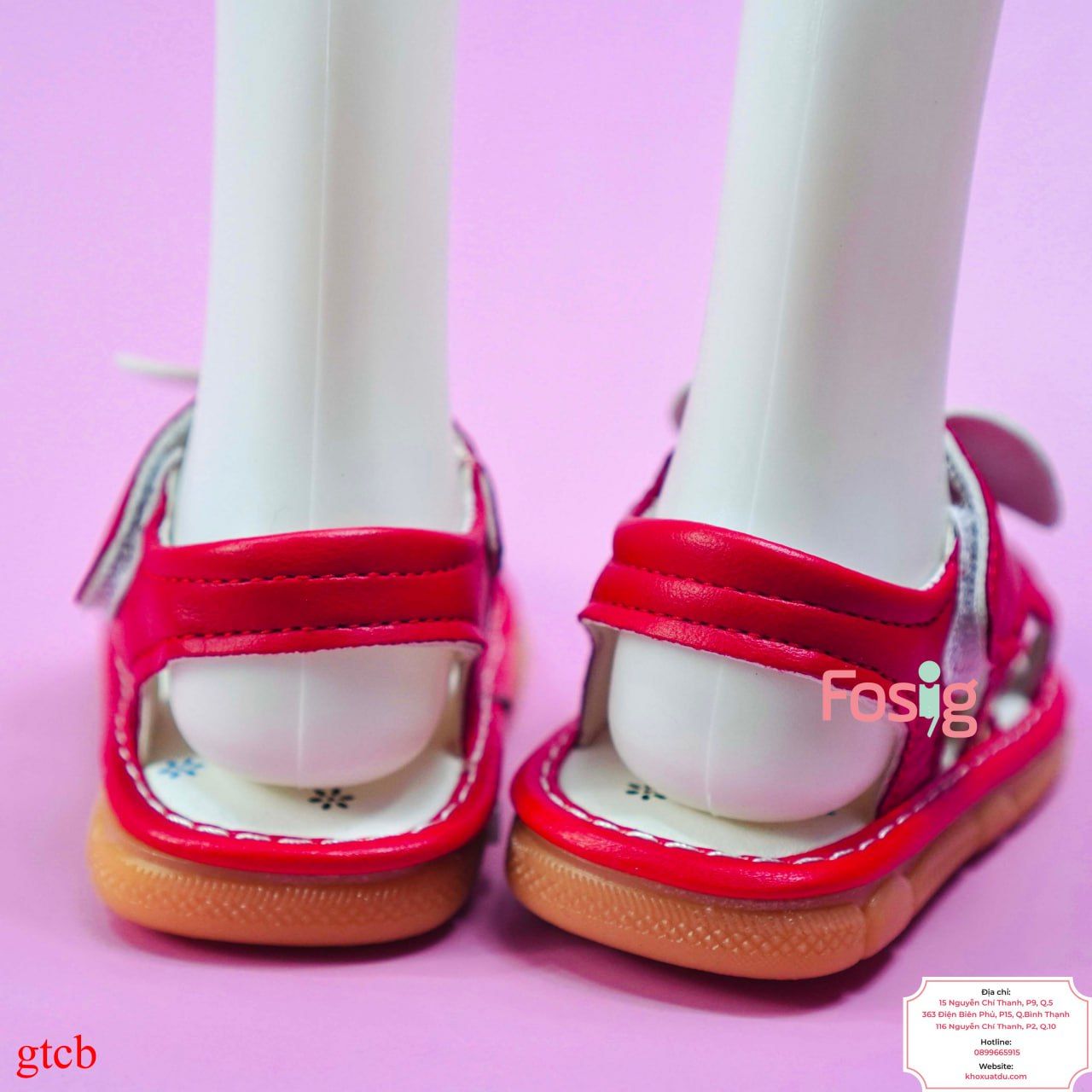  [10-13cm] Giày Sandal Cho Bé Gái - Đỏ Mickey 