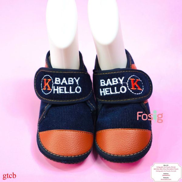  [12.5cm>] Giày Tập Đi Chống Trượt Cho Bé - Navy Baby 