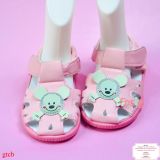  [10-13cm] Giày Sandal Có Kèn Cho Bé Gái - Hồng Mickey Xanh 