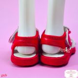  [12cm>] Giày Sandal Có Kèn Cho Bé Trai - Đỏ trắng Mickey 