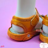  [10-12.5cm] Giày Sandal Có Kèn Cho Bé Trai - Vàng Gấu Nâu 