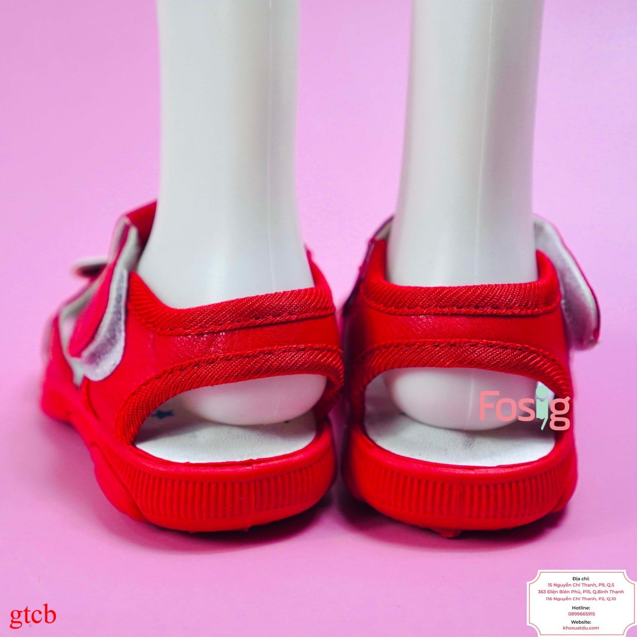  [10-12.5cm] Giày Sandal Có Kèn Cho Bé Trai - Đỏ Mickey Fashion 