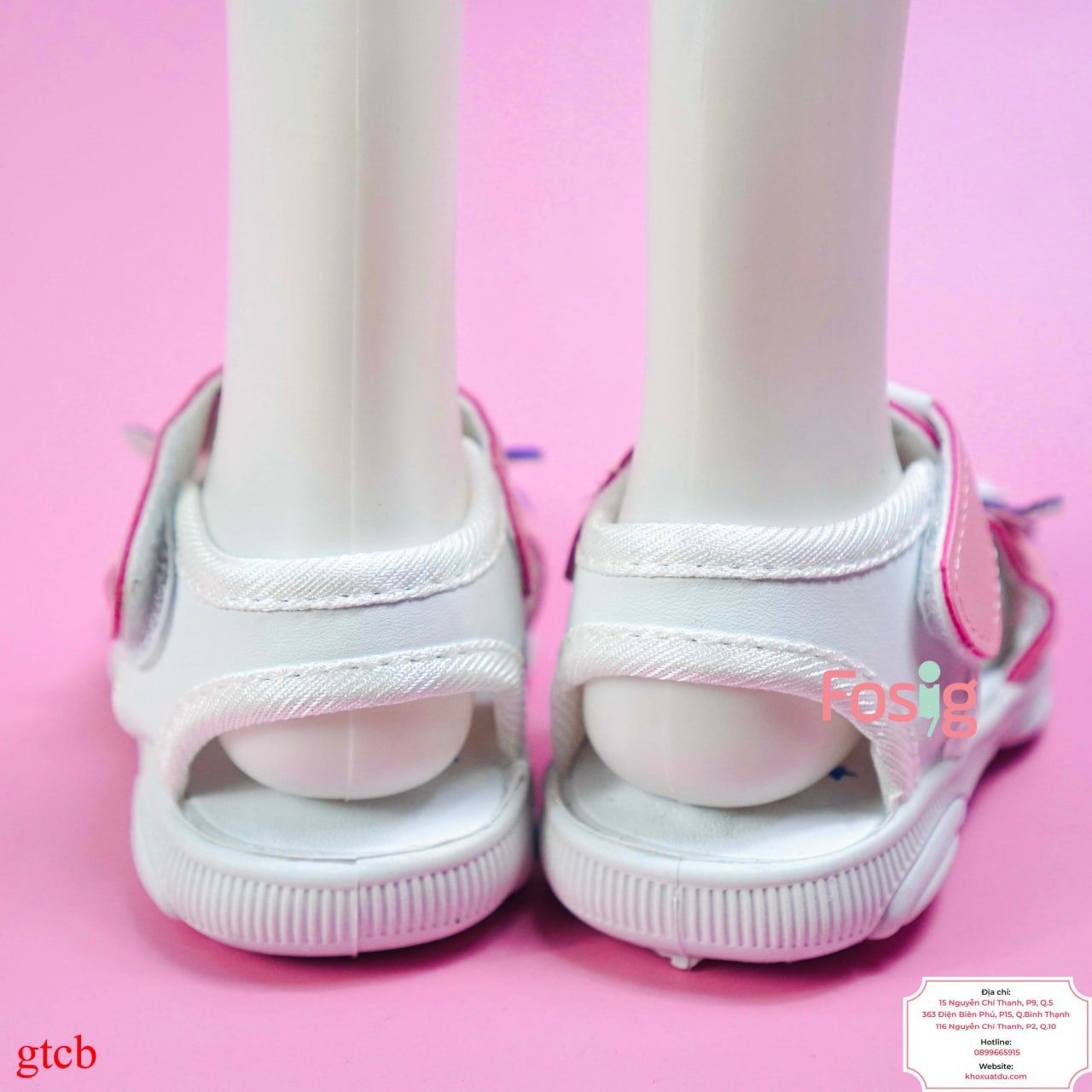  [10-12.5cm] Giày Sandal Có Kèn Cho Bé Gái - Hồng Siêu Nhân Tím 