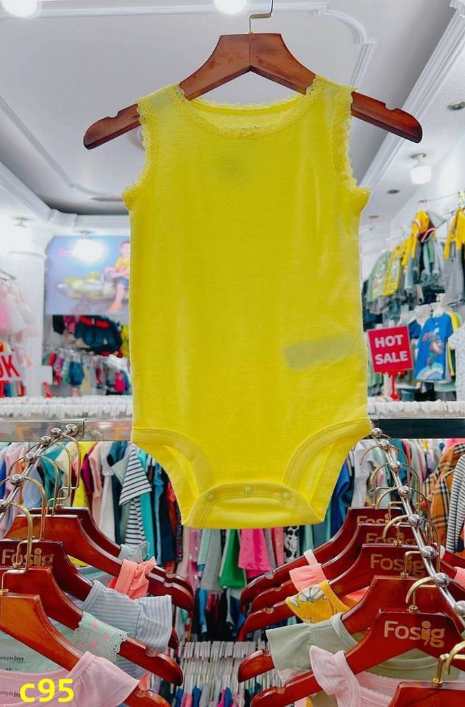  18m - 24m Bodysuit Cánh Tiên Bé Gái Cter50 - Vàng Ren 