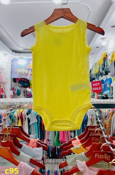  18m - 24m Bodysuit Cánh Tiên Bé Gái Cter50 - Vàng Ren 