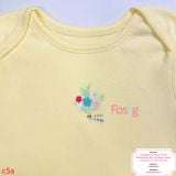  [15-16kg] Bodysuit Tay Ngắn Bé Gái - Vàng Bó Hoa 