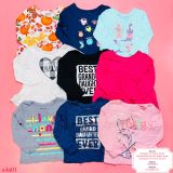  [13-15kg] Set 4 Áo Thun Tay Dài PL + Gara Bé Gái - Combo màu ngẫu nhiên 