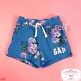  [28-45kg] Quần Short Da Cá GP Bé Gái - Xanh Hoa GP 