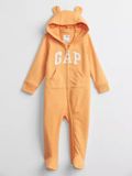  [0-3m] Sleepsuit Da Cá Có Vớ Khóa Kéo Bé Trai GP - Cam GP 