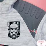  [48-56kg] Áo Khoác Nỉ Bé Trai - Xám Trắng Stormtrooper 