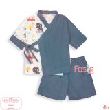  [15-19kg] Đồ Bộ YuKaTa Bé Trai - Trắng Sư Tử Hươu 