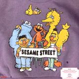  [7-8kg, 12-14kg] Áo Nỉ Da Cá Bé Trai - Tím Sesame Street 