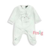  [0-Nb] Sleepsuit Kiabi Bé Trai - Xanh Ngọc Gấu 